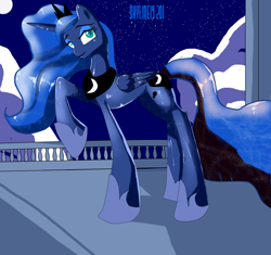 Size: 4980x4690 | Tagged: safe, artist:skyart301, princess luna, alicorn, pony, absurd resolution, female, horn, mare, solo