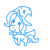 Size: 50x50 | Tagged: safe, artist:dragonpone, derpibooru exclusive, derpibooru import, trixie, pony, unicorn, cape, clothes, female, hat, mare, monochrome, picture for breezies, simple background, smiling, solo, trixie's cape, trixie's hat, white background