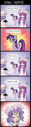 Size: 562x2303 | Tagged: safe, artist:melancholy, derpibooru import, twilight sparkle, amazing horse, comic, crossover, dialogue, faic, patchouli knowledge, remilia scarlet, touhou, twichouli