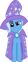 Size: 510x1104 | Tagged: safe, artist:jeatz-axl, derpibooru import, trixie, pony, unicorn, cap, female, hat, mare, simple background, smiling, solo, svg, transparent background, trixie's cape, trixie's hat, vector