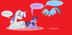 Size: 1294x638 | Tagged: safe, artist:justdoitmarshall, derpibooru import, rainbow dash, twilight sparkle, twilight velvet, pegasus, pony, filly