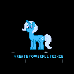 Size: 480x480 | Tagged: safe, artist:cyl4s, derpibooru import, trixie, pony, unicorn, female, mare, pixel art, solo