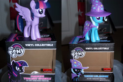 Size: 3864x2576 | Tagged: safe, artist:iflysna94, derpibooru import, trixie, twilight sparkle, twilight sparkle (alicorn), alicorn, pony, female, funko, irl, mare, photo, toy