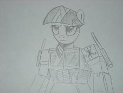 Size: 900x675 | Tagged: safe, derpibooru import, twilight sparkle, cosplay, optimus prime, traditional art, transformers