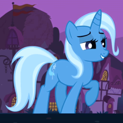 Size: 500x500 | Tagged: safe, derpibooru import, screencap, trixie, pony, unicorn, boast busters, female, mare, solo