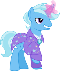 Size: 856x1019 | Tagged: safe, artist:itoruna-the-platypus, derpibooru import, tristan, trixie, rule 63, simple background, solo, transparent background, vector