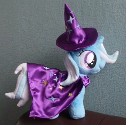 Size: 2460x2450 | Tagged: safe, artist:pinkamoone, derpibooru import, trixie, filly, irl, photo, plushie