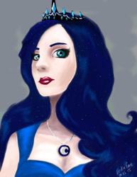 Size: 638x825 | Tagged: safe, artist:erikagore, princess luna, human, humanized, solo