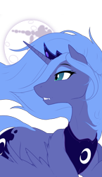 Size: 2591x4475 | Tagged: safe, artist:antiander, artist:tyler611, princess luna, alicorn, pony, fangs, mare in the moon, moon, s1 luna, simple background, solo, transparent background, vector