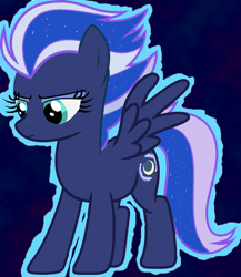 Size: 1036x1192 | Tagged: safe, artist:jaybugjimmies, artist:mellow91, edit, night glider, princess luna, pegasus, pony, possessed, solo