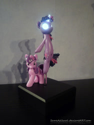 Size: 1024x1365 | Tagged: safe, artist:sameasusual, derpibooru import, twilight sparkle, pony, custom, glowing eyes, irl, photo, toy