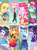 Size: 874x1166 | Tagged: safe, derpibooru import, screencap, applejack, fluttershy, pinkie pie, rainbow dash, rarity, sci-twi, sunset shimmer, trixie, twilight sparkle, better together, equestria girls, forgotten friendship, clothes, glasses, humane eight, humane five, humane seven, humane six, one-piece swimsuit, sarong, sunglasses, sunset selfie, swimsuit, volleyball net, wetsuit