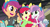 Size: 1485x813 | Tagged: safe, derpibooru import, screencap, apple bloom, octavia melody, scootaloo, sweetie belle, trixie, equestria girls, friendship games, adorabloom, auditorium, canterlot high, clothes, cropped, cute, cutealoo, cutie mark crusaders, diasweetes, end credits, eyes closed, open mouth, party, photo, right there in front of me, wondercolts