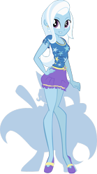 Size: 601x1080 | Tagged: safe, artist:rariedash, derpibooru import, trixie, equestria girls, shadow, smiling, solo