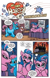 Size: 663x1019 | Tagged: safe, derpibooru import, trixie, charliehorse, comic, dynamite entertainment, lolliclop, my little phony, parody, preview