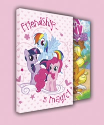 Size: 1241x1500 | Tagged: safe, derpibooru import, idw, applejack, pinkie pie, rainbow dash, twilight sparkle, unicorn twilight, winona, earth pony, pegasus, pony, unicorn, comic book, idw advertisement, official