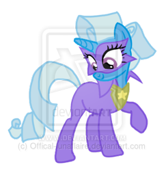 Size: 400x417 | Tagged: dead source, safe, artist:offical-lunaflaire, derpibooru import, radiance, trixie, pony, unicorn, clothes, costume, female, mare, obtrusive watermark, power ponies, solo, watermark