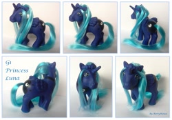 Size: 1053x734 | Tagged: safe, princess luna, g1, custom, g4 to g1, generation leap, irl, photo, solo, toy