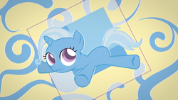 Size: 1920x1080 | Tagged: safe, artist:mesmoir, artist:scotch208, derpibooru import, edit, trixie, pony, unicorn, blank flank, female, filly, mare, solo, vector, wallpaper