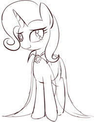 Size: 669x867 | Tagged: safe, artist:mcsadat, derpibooru import, trixie, pony, unicorn, female, grayscale, mare, monochrome, solo