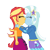 Size: 2000x2000 | Tagged: safe, artist:bigpurplemuppet99, derpibooru import, sunset shimmer, trixie, equestria girls, female, kissing, lesbian, shipping, simple background, suntrix, transparent background