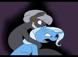 Size: 490x360 | Tagged: safe, artist:kyonsylar, derpibooru import, trixie, oc, oc:loneliness, alex warlorn, fanfic, pony pov series, reharmonized ponies