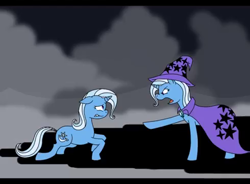 Size: 490x360 | Tagged: safe, artist:kyonsylar, derpibooru import, trixie, alex warlorn, fanfic, pony pov series, reharmonized ponies