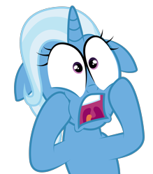 Size: 2757x3154 | Tagged: safe, artist:bigccv, derpibooru import, trixie, pony, unicorn, big eyes, female, gasp, mare, open mouth, reaction image, shock, simple background, solo, transparent background, wide eyes