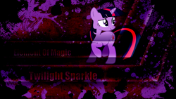 Size: 1280x720 | Tagged: safe, artist:minecraftzero1, derpibooru import, twilight sparkle, pony, unicorn, female, mare, purple coat, solo, wallpaper