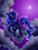 Size: 3000x4000 | Tagged: safe, artist:frostykat13, princess luna, alicorn, pony, cloud, cloudy, flying, moon, night, solo