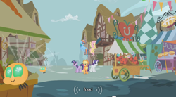 Size: 640x354 | Tagged: safe, derpibooru import, screencap, applejack, fluttershy, rainbow dash, rarity, twilight sparkle, earth pony, parasprite, pegasus, pony, unicorn, youtube caption