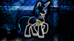 Size: 1920x1080 | Tagged: safe, artist:alycs, shining armor, pony, unicorn, neon, outline, vector, wallpaper