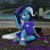 Size: 1500x1500 | Tagged: safe, artist:tahublade7, derpibooru import, trixie, anthro, plantigrade anthro, 3d, clothes, cute, daz studio, diatrixes, dress, female, filly, filly trixie, hat, looking up, panties, pony underwear, purple underwear, shoes, skirt, skirt lift, socks, solo, top hat, trixie's hat, underwear, upskirt, wand, younger