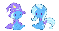 Size: 980x526 | Tagged: safe, artist:loyaldis, derpibooru import, trixie, best pony, bow, cape, clothes, hat, self ponidox, trixie's cape, trixie's hat