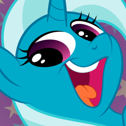 Size: 894x894 | Tagged: safe, artist:juniberries, derpibooru import, trixie, pony, unicorn, female, mare, meme, reaction image, smeel, solo