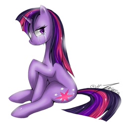 Size: 824x815 | Tagged: dead source, safe, artist:kinglyms, derpibooru import, twilight sparkle, angry, angry and sad, crying, sad, solo, tsundere, tsunlight sparkle