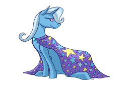Size: 1780x1301 | Tagged: safe, artist:kannarith, derpibooru import, trixie, pony, unicorn, female, mare, simple background, solo