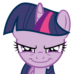 Size: 3870x3843 | Tagged: safe, artist:ackdari, derpibooru import, twilight sparkle, bust, female, grin, high res, mare, simple background, transparent background, vector