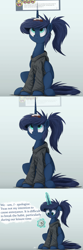 Size: 2500x7570 | Tagged: safe, artist:ncmares, princess luna, alicorn, pony, ask majesty incarnate, clothes, comic, cute, donut, lunabetes, solo