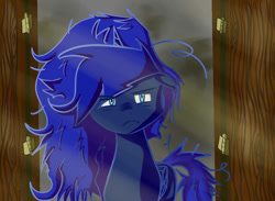 Size: 1080x792 | Tagged: safe, artist:coloringlight, princess luna, alicorn, pony, female, horn, mare, messy mane, solo