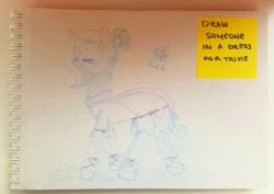 Size: 1875x1330 | Tagged: safe, artist:puffysmosh, derpibooru import, trixie, pony, unicorn, clothes, dress, solo, traditional art