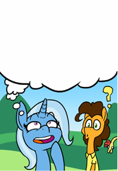 Size: 1280x1856 | Tagged: safe, artist:grandpalove, derpibooru import, cheese sandwich, trixie, blank, fill in the blanks, template, thought bubble, trixie's cheesy thought