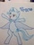 Size: 768x1024 | Tagged: safe, artist:tebasaki, derpibooru import, trixie, pony, bipedal, solo, traditional art