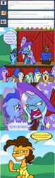 Size: 1800x5784 | Tagged: safe, artist:grandpalove, derpibooru import, cheese sandwich, trixie, ask trixie and cheese, comic, crying, dark comedy, foal, teddy bear