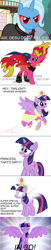 Size: 894x4388 | Tagged: safe, derpibooru import, sunset satan, sunset shimmer, trixie, twilight sparkle, twilight sparkle (alicorn), alicorn, pony, alicorn amulet, comic, female, mare, yugioh abridged