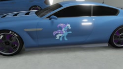 Size: 640x360 | Tagged: safe, derpibooru import, screencap, trixie, albany alpha, car, crew emblem, game screencap, grand theft auto, gta v, video game