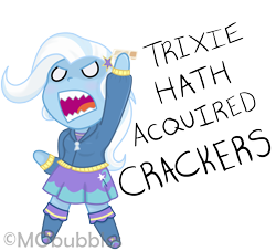 Size: 3300x3000 | Tagged: safe, artist:mobubbles, derpibooru import, trixie, equestria girls, boots, chibi, clothes, crackers, cute, female, food, hoodie, no pupils, peanut butter, peanut butter crackers, sharp teeth, shoes, simple background, skirt, sweater, teeth, text, that human sure does love peanut butter crackers, transparent background