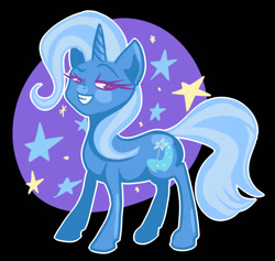 Size: 1063x1006 | Tagged: safe, artist:roro-oh-lala, derpibooru import, trixie, pony, unicorn, female, grin, mare, smiling, solo