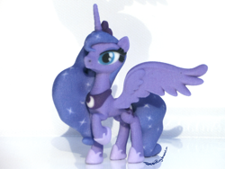 Size: 2000x1500 | Tagged: safe, artist:deathpwny, princess luna, alicorn, pony, 3d print, female, horn, mare, solo