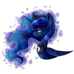 Size: 1000x1000 | Tagged: safe, artist:peaceouttopizza23, princess luna, alicorn, pony, simple background, solo, transparent background